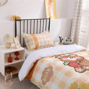 3D Cartoon Animal Bear Quilt Cover Set Bedding Set Duvet Cover Pillowcases 191- Jess Art Decoration