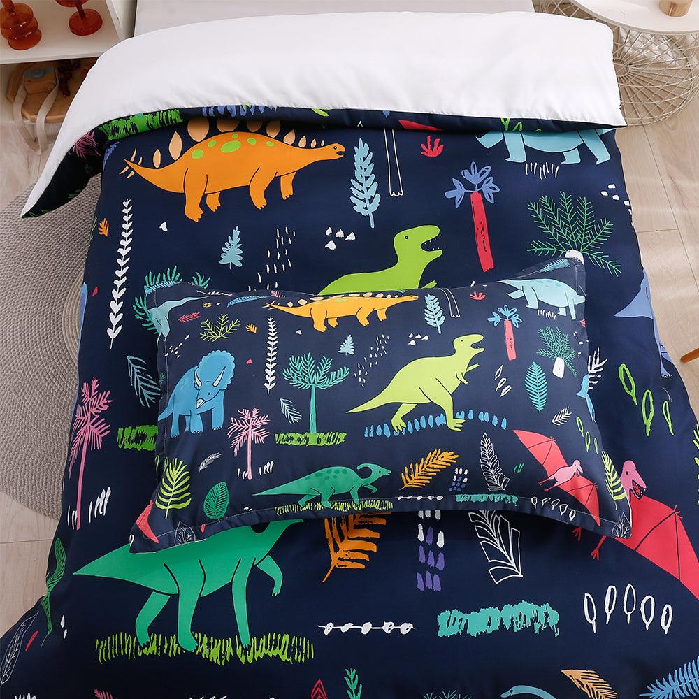 3D Cartoon Animal Dinosaur Quilt Cover Set Bedding Set Duvet Cover Pillowcases 193- Jess Art Decoration