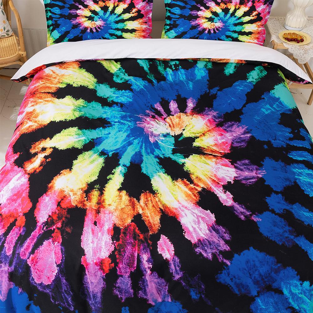 3D Color Tie Dye Quilt Cover Set Bedding Set Duvet Cover Pillowcases 31- Jess Art Decoration
