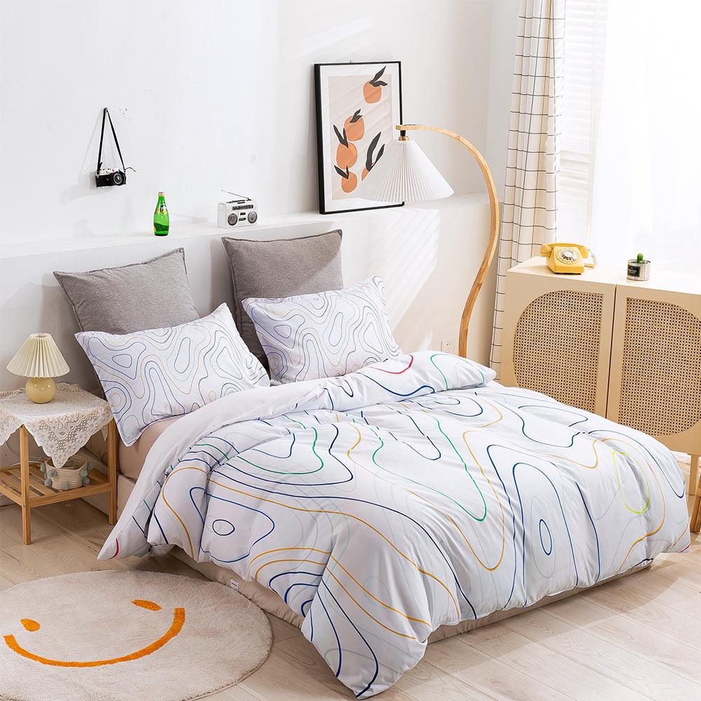 3D Abstract Color Geometry Quilt Cover Set Bedding Set Duvet Cover Pillowcases 278- Jess Art Decoration