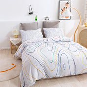 3D Abstract Color Geometry Quilt Cover Set Bedding Set Duvet Cover Pillowcases 278- Jess Art Decoration