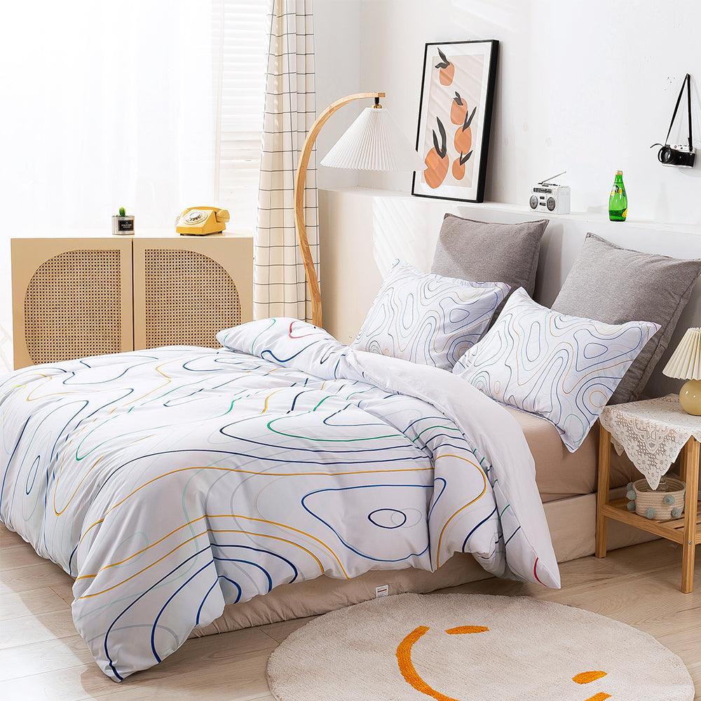 3D Abstract Color Geometry Quilt Cover Set Bedding Set Duvet Cover Pillowcases 278- Jess Art Decoration
