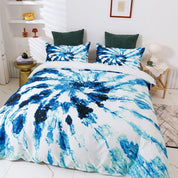 3D Blue Tie Dye Quilt Cover Set Bedding Set Duvet Cover Pillowcases 43- Jess Art Decoration