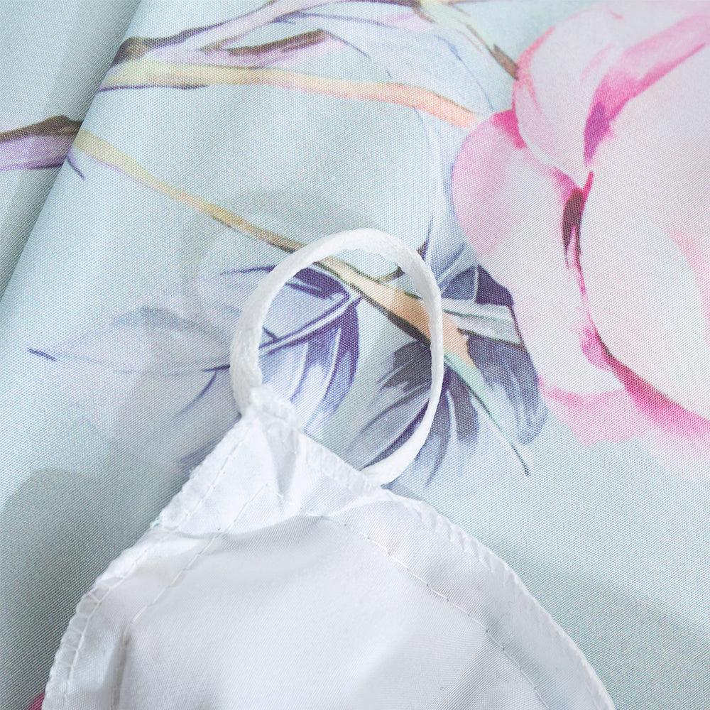 3D Hand Drawn Blue Floral Leaves Quilt Cover Set Bedding Set Duvet Cover Pillowcases 303- Jess Art Decoration