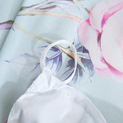 3D Hand Drawn Blue Floral Leaves Quilt Cover Set Bedding Set Duvet Cover Pillowcases 303- Jess Art Decoration