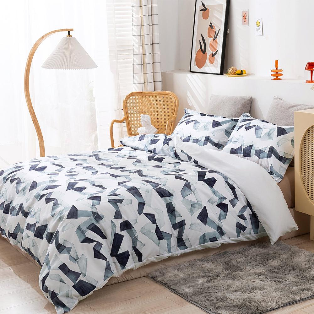 3D Abstract Geometric Pattern Quilt Cover Set Bedding Set Duvet Cover Pillowcases 301- Jess Art Decoration