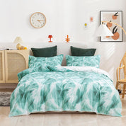 3D Abstract Green Geometry Quilt Cover Set Bedding Set Duvet Cover Pillowcases 311- Jess Art Decoration