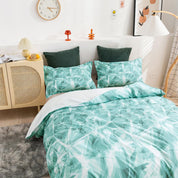3D Abstract Green Geometry Quilt Cover Set Bedding Set Duvet Cover Pillowcases 311- Jess Art Decoration