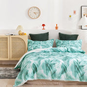 3D Abstract Green Geometry Quilt Cover Set Bedding Set Duvet Cover Pillowcases 311- Jess Art Decoration