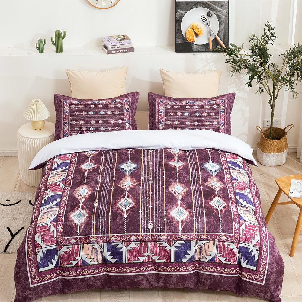3D Vintage Traditional Pattern Quilt Cover Set Bedding Set Duvet Cover Pillowcases LXL- Jess Art Decoration