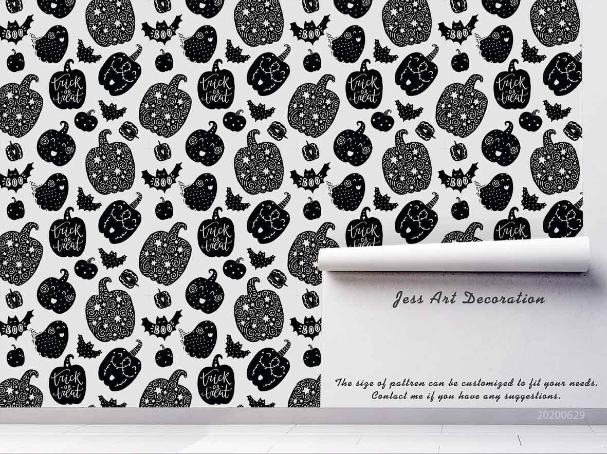 3D Halloween Party Wall Mural Wallpaper A373 LQH- Jess Art Decoration