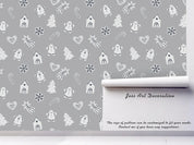3D Gray Cartoon Kid Wall Mural Wallpaper SF38- Jess Art Decoration