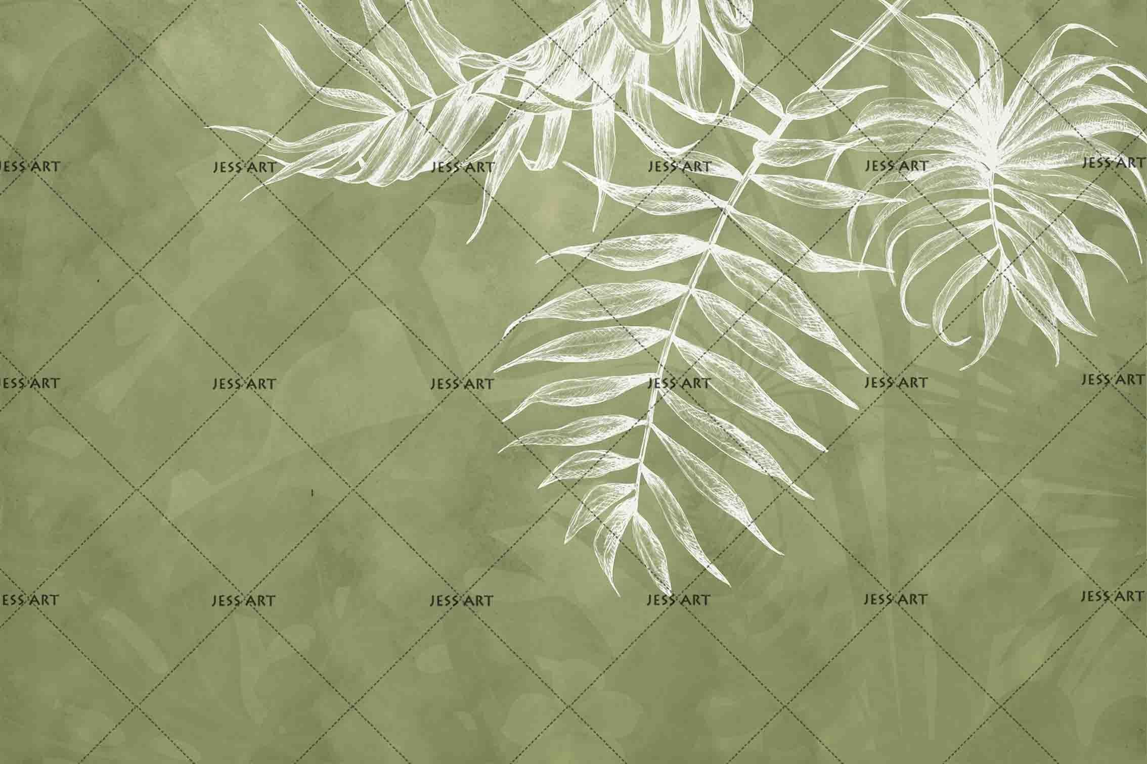 3D Abstract White Leaves Wall Mural Wallpaper 46- Jess Art Decoration