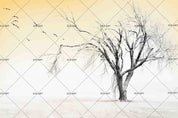 3D Winter Tree Birds Wall Mural Wallpaper 44- Jess Art Decoration
