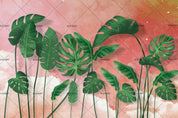 3D Green Tropical Leaves Wall Mural Wallpaper 24- Jess Art Decoration