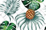 3D Pineapple Green Leaves Wall Mural Wallpaper 42- Jess Art Decoration