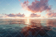 3D Beautiful Sea Sunrise Clouds Wall Mural Wallpaper ZY D120- Jess Art Decoration