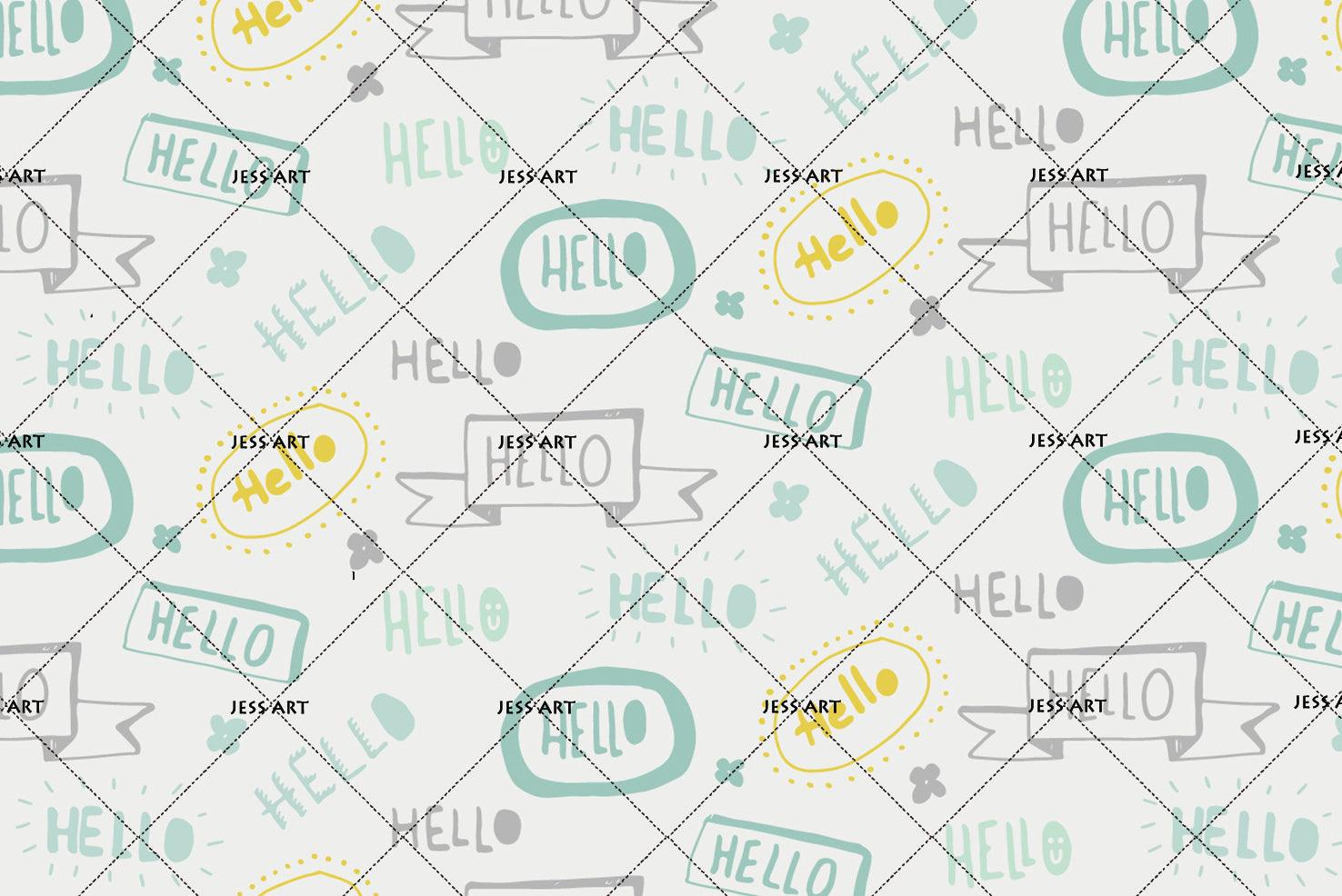 3D Hello Sign Wall Mural Wallpaper 67- Jess Art Decoration