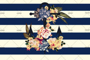 3D Flower Stripe Wall Mural Wallpaper A083 LQH- Jess Art Decoration