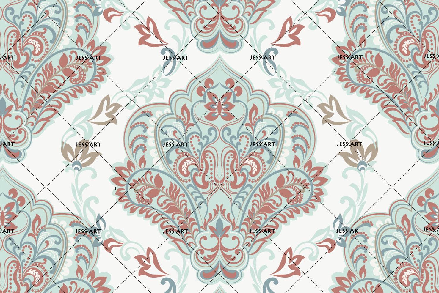 3D Green Art Pattern Wall Mural Wallpaper 77- Jess Art Decoration