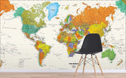 3D color world map 112 wall murals- Jess Art Decoration