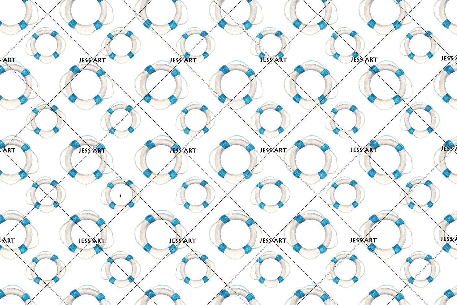 3D White Swimming Circle Wall Mural Wallpaper 85- Jess Art Decoration