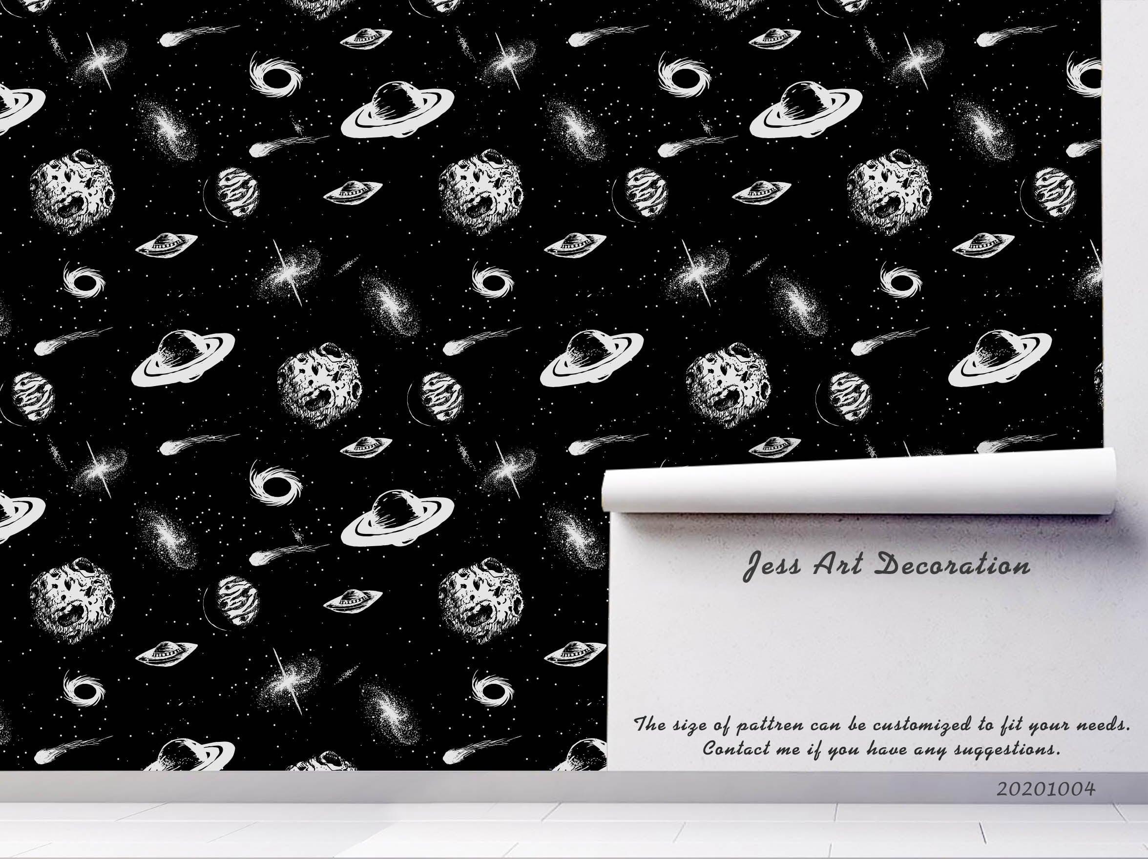 3D Cartoon Planet Astronaut Wall Mural Wallpaper WJ 3426- Jess Art Decoration