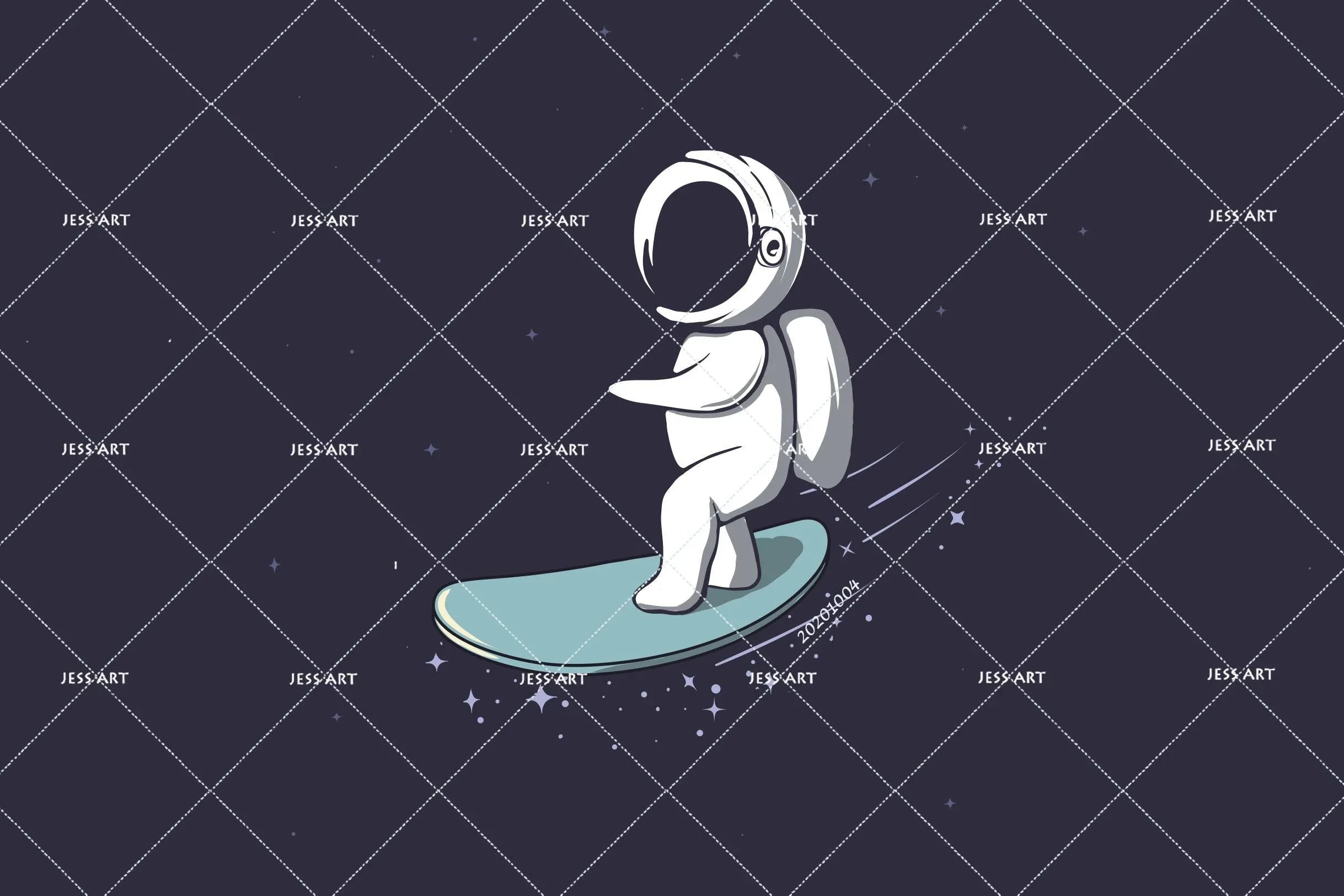 3D Cartoon Planet Astronaut Wall Mural Wallpaper WJ 1428- Jess Art Decoration