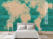 3DMap Golden Wood Texture Wall Mural Wallpaper LLL 1631- Jess Art Decoration