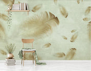3D Feather Wall Mural Wallpaper C275- Jess Art Decoration