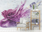 3D Pink Rose Flower Smoke Wall Mural Wallpaper C245- Jess Art Decoration