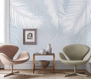 3D Hand Drawn Pastel White Feather Background Wall Mural Wallpaper LXL- Jess Art Decoration
