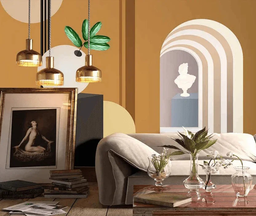 3D Hand Drawn Modern Design Background Wall Mural Wallpaper LXL- Jess Art Decoration