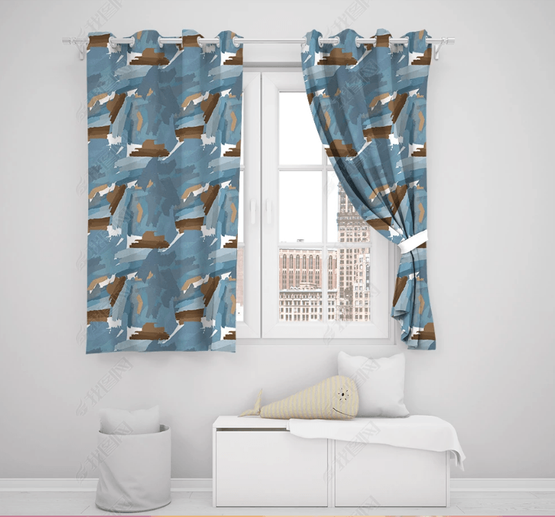 3D Abstract Artistic Pattern Curtains and Drapes LQH 135- Jess Art Decoration