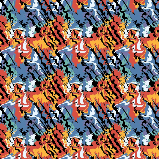 3D Abstract Artistic Pattern Curtains and Drapes LQH 137- Jess Art Decoration