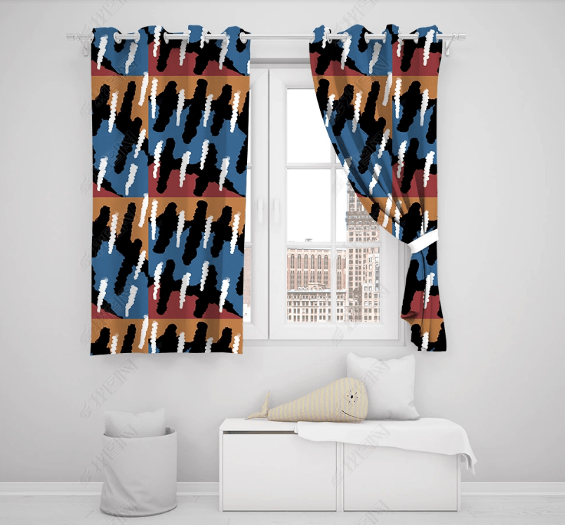 3D Abstract Artistic Pattern Curtains and Drapes LQH 143- Jess Art Decoration