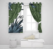 3D Hand Drawn Tropical Green Leaf Curtains and Drapes LQH 224- Jess Art Decoration