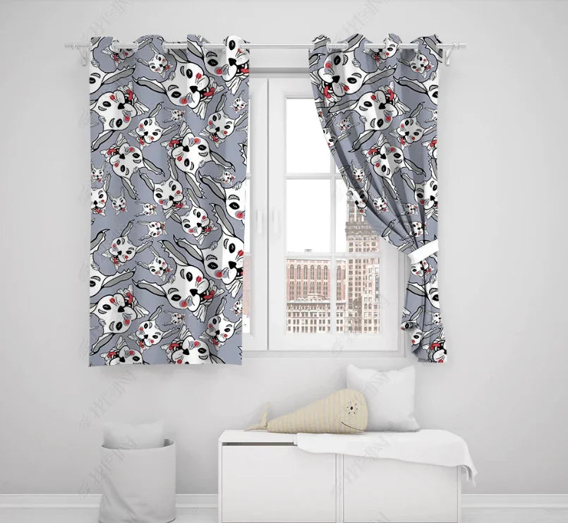 3D Hand Drawn Animal Squirrel Curtains and Drapes LQH 244- Jess Art Decoration