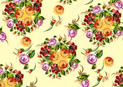3D Hand Drawn Yellow Floral Curtains and Drapes LQH 362- Jess Art Decoration