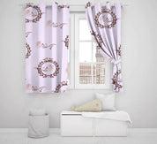 3D Hand Drawn Purple Floral Curtains and Drapes LQH 394- Jess Art Decoration