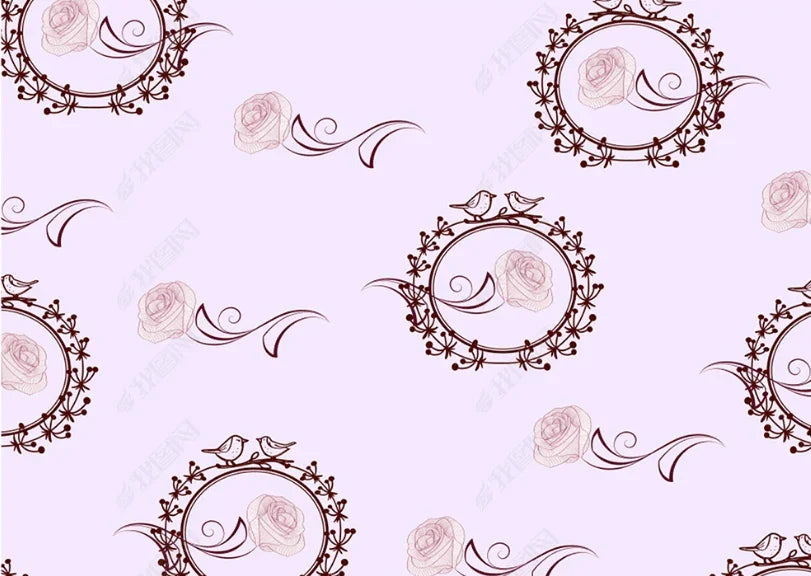 3D Hand Drawn Purple Floral Curtains and Drapes LQH 394- Jess Art Decoration