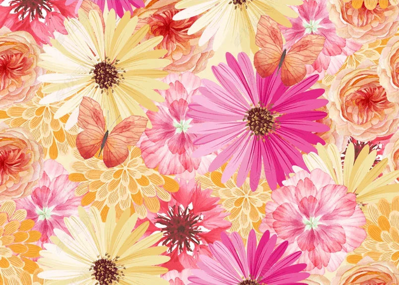 3D Hand Drawn Pink Floral Curtains and Drapes LQH 396- Jess Art Decoration