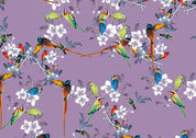 3D Hand Drawn Purple Floral Curtains and Drapes LQH 411- Jess Art Decoration