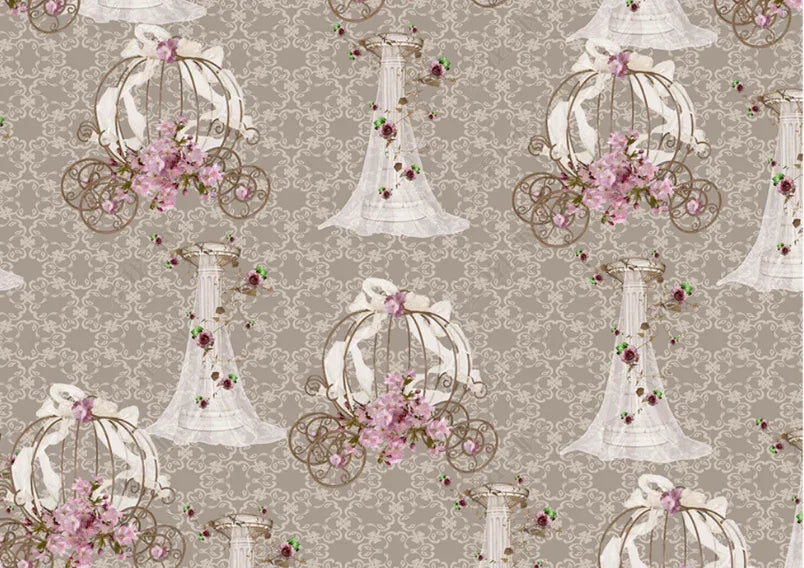 3D Retro Floral Pattern Curtains and Drapes LQH 418- Jess Art Decoration