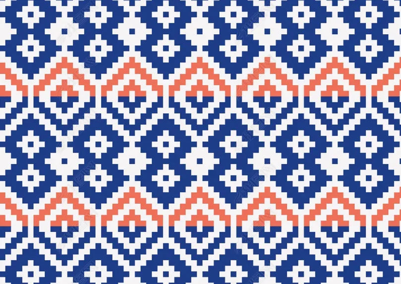 3D Abstract Blue Geometric Pattern Curtains and Drapes LQH 50- Jess Art Decoration
