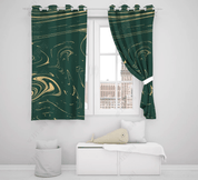 3D Abstract Black Marble Curtains and Drapes LQH 81- Jess Art Decoration