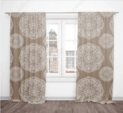 3D Hand Drawn Grey Floral Pattern Curtains and Drapes LQH 114- Jess Art Decoration