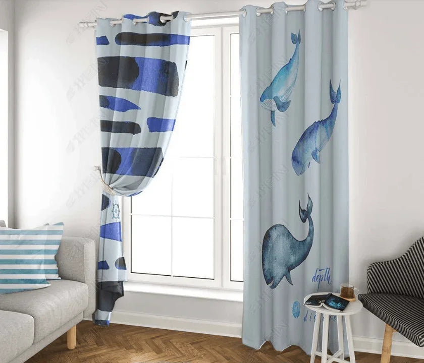 3D Mediterranean Style Curtains and Drapes LQH 193- Jess Art Decoration