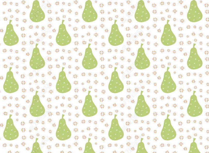 3D Hand Drawn Fruit Pear Curtains and Drapes LQH 45- Jess Art Decoration