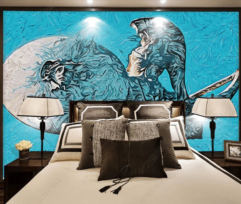3D Hand Drawn Iconic Architecture Oil Painting Wall Mural Wallpaper LQH 89- Jess Art Decoration